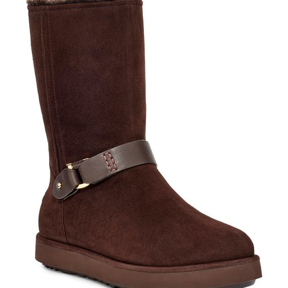 UGG BERGE‎ WOMEN'S CLASSIC SHORT WATERPROOF BOOTS - Picture 1 of 12